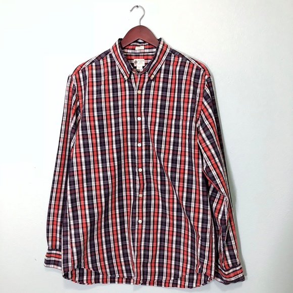 J. Crew Men's plaid button down shirt - Picture 1 of 5